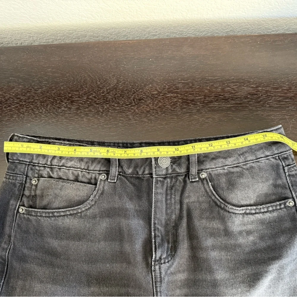 Garage clothing black denim mini skirt M